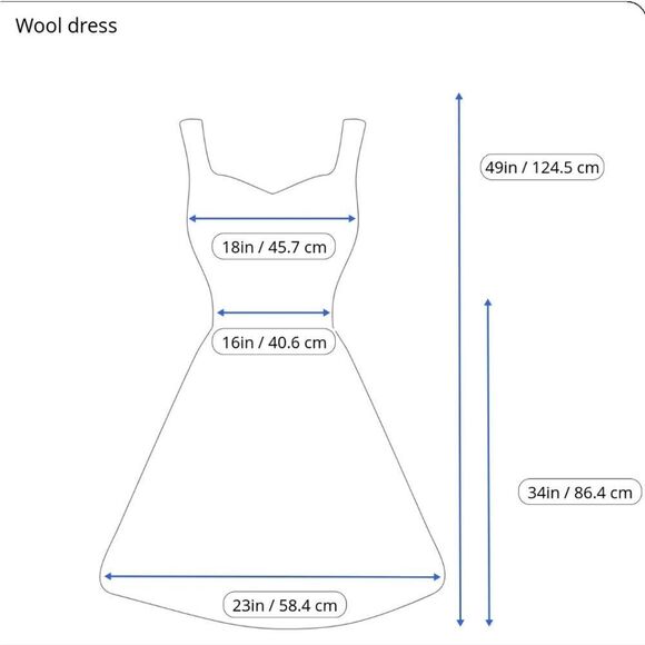 Cos navy wool blend midi dress grey contrast piping trim size M - Picture 6 of 12